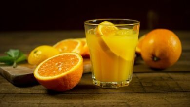 Naranja recién exprimida