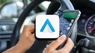 Pantalla de Android Auto con widgets desaparecidos