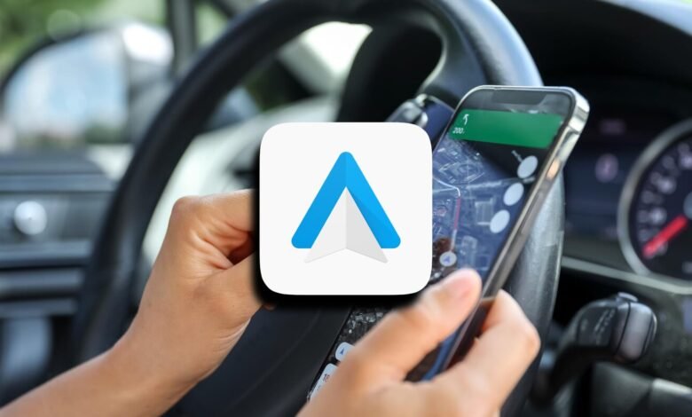 Pantalla de Android Auto con widgets desaparecidos