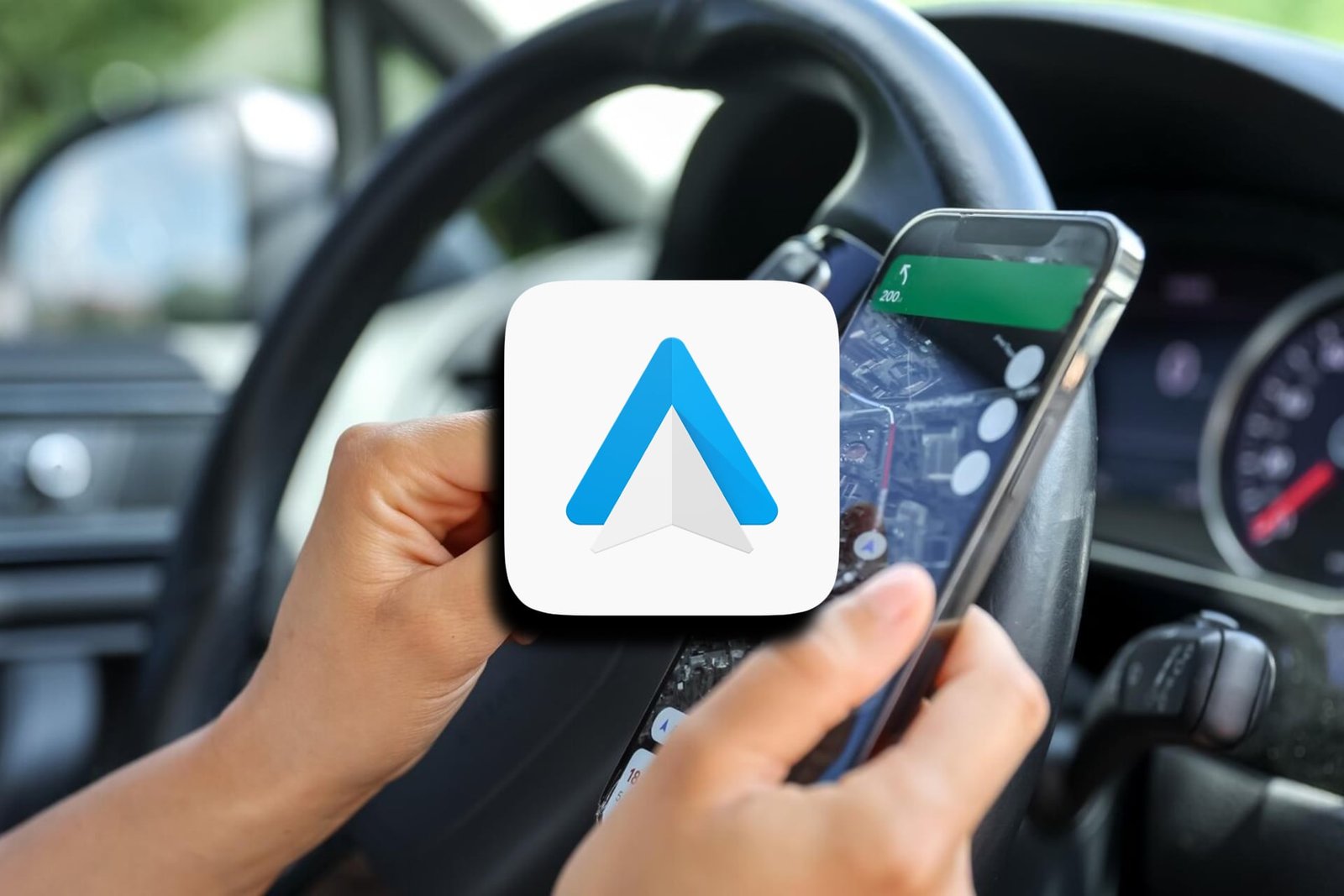 Pantalla de Android Auto con widgets desaparecidos