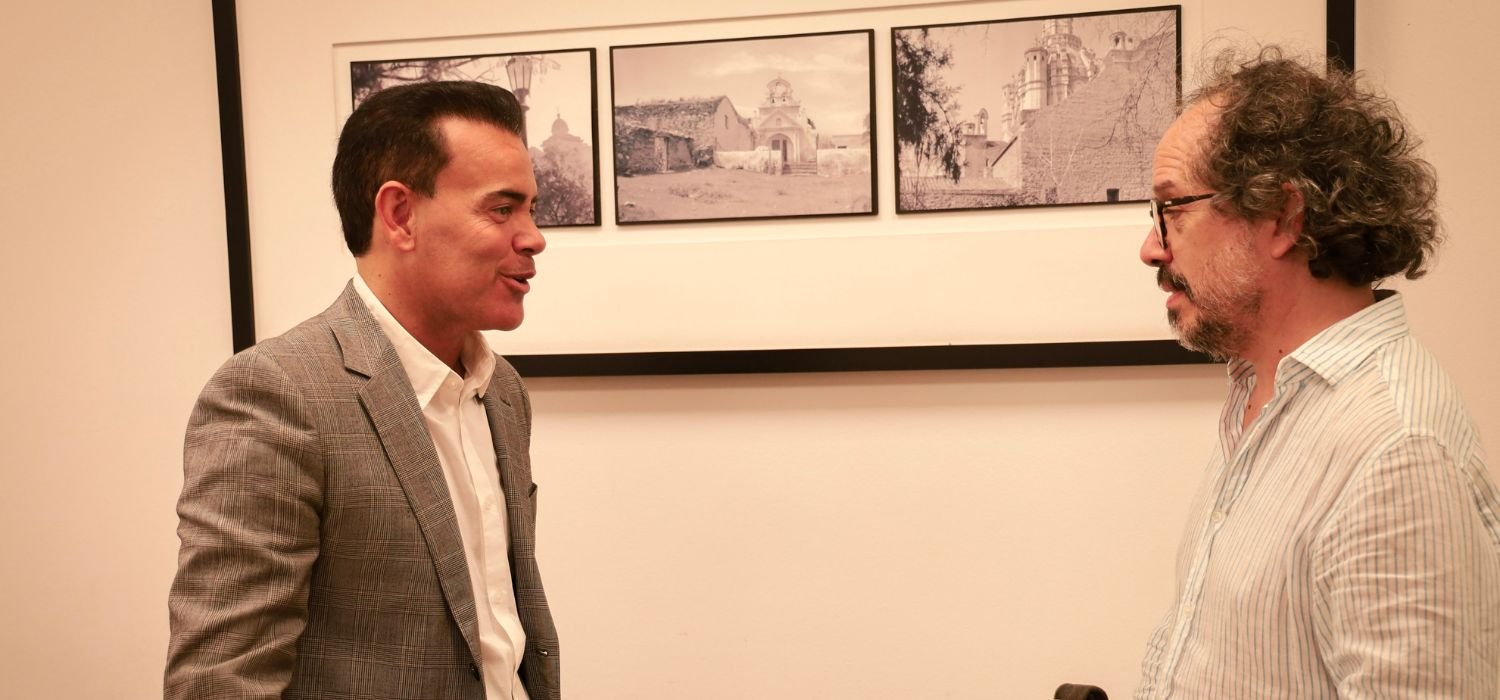 Santiago Fillol, guionista cordobés nominado a los Oscar, en una reunión con Marcelo Rodio