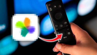 Imagen de una TV Samsung con Google Fotos integrado