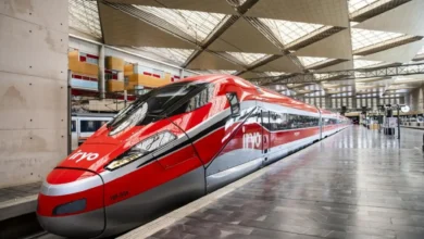 Tren de alta velocidad con vibraciones intensas