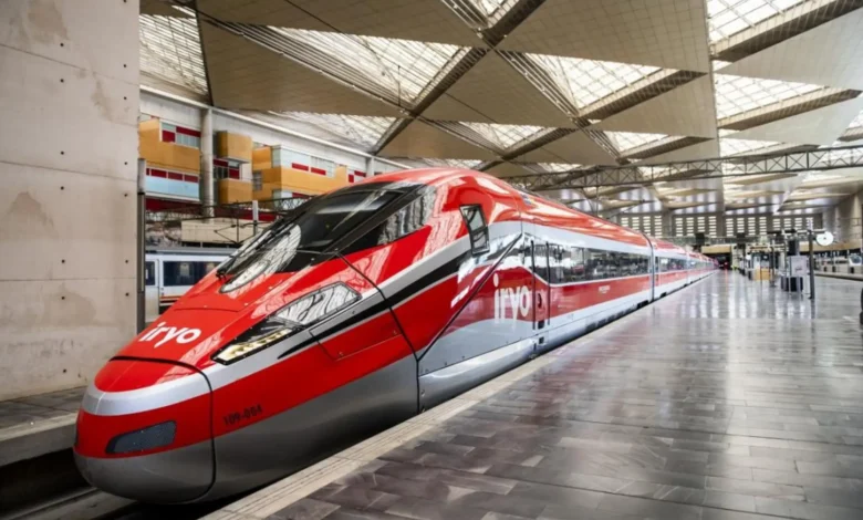 Tren de alta velocidad con vibraciones intensas