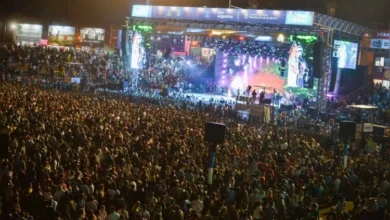 Imagen de la tormenta en Jesús María durante el Festival de Doma y Folklore