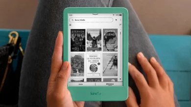 Imagen de un Kindle a color con pantalla menos nítida