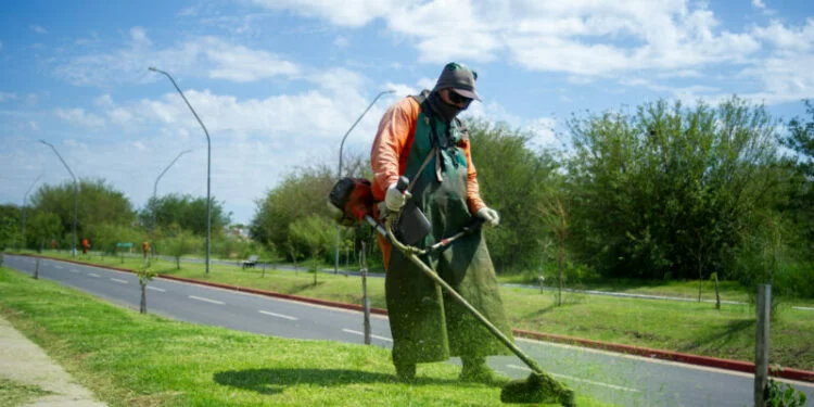 Imagen de un parque en Córdoba después de la limpieza y mantenimiento