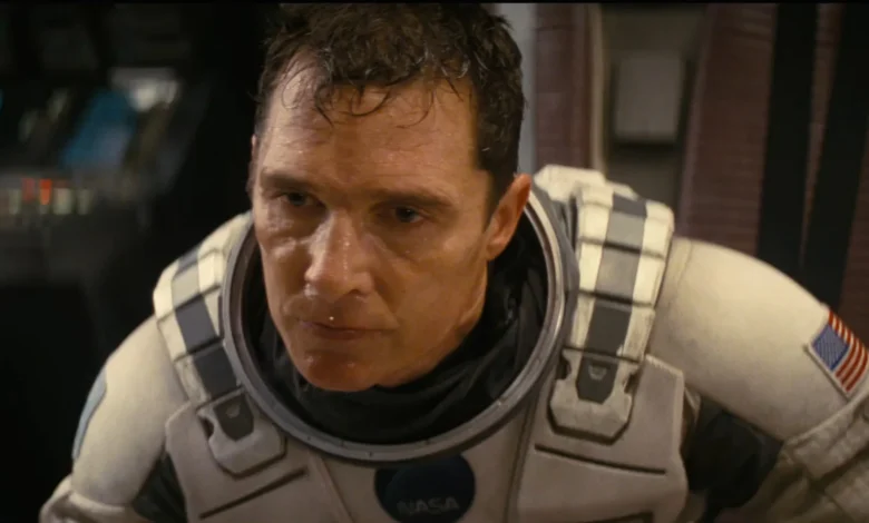 Matthew McConaughey en una escena de su película Interestelar