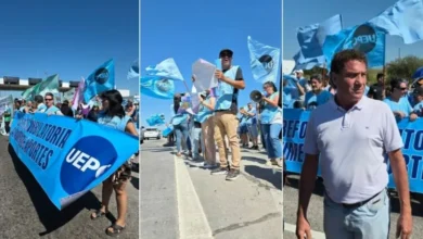 Protesta en autopista Córdoba-Carlos Paz