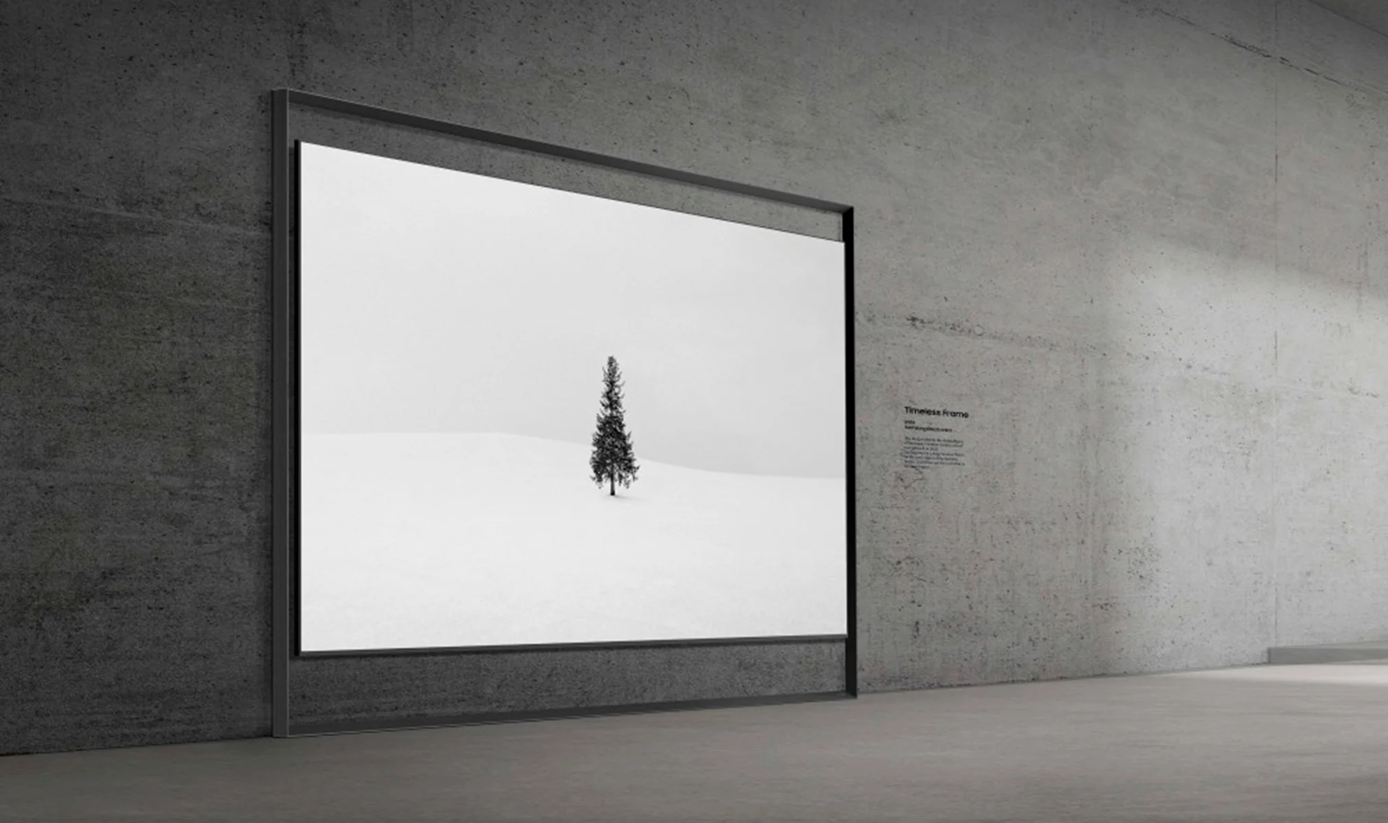 Imagen de la TV Samsung R95H con su diseño impresionante y pantalla de 130 pulgadas