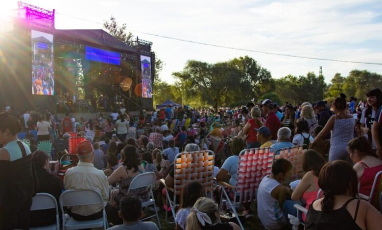 Imagen de una persona disfrutando de un concierto al aire libre en Córdoba