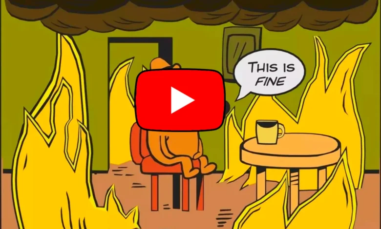 Imagen de un reloj sobre un fondo de pantalla de YouTube, simbolizando la espera por anuncios largos