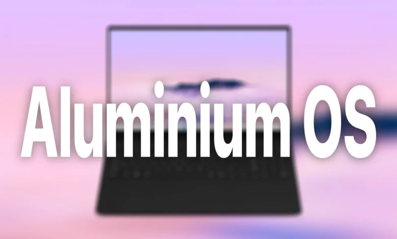 Captura de pantalla de Aluminium OS en acción, mostrando su interfaz minimalista y multitarea