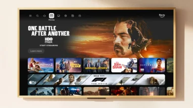 Imagen de la TV Ember Artline de Amazon, mostrando una obra de arte en su pantalla
