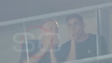 Imagen de Santiago Ascacibar en el estadio UNO durante el partido entre Estudiantes y Boca