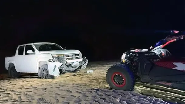 Vehículos involucrados en el choque de Pinamar