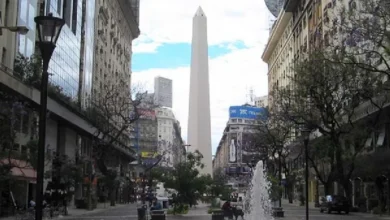 Imagen de un cielo nublado en la ciudad de Buenos Aires