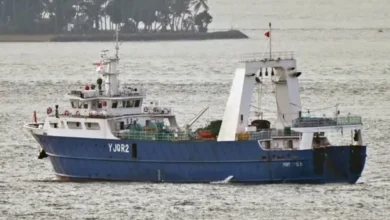 Buque pesquero extranjero en el Mar Argentino