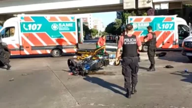 Imagen del lugar del accidente en Palermo