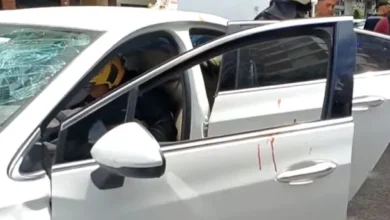 Imagen de un choque entre dos autos en Floresta