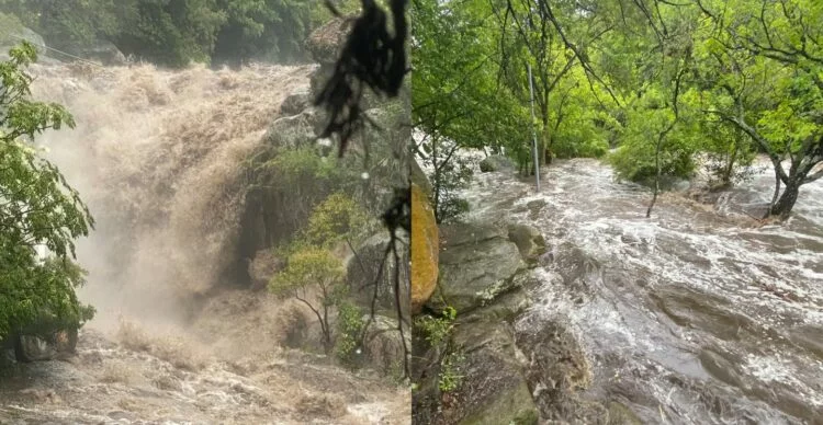 Foto de un río crecido en Córdoba