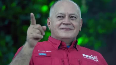 Diosdado Cabello durante una conferencia de prensa