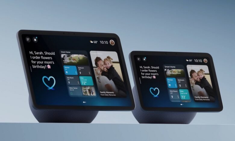 Dispositivo Echo Show de Amazon con anuncios en la pantalla