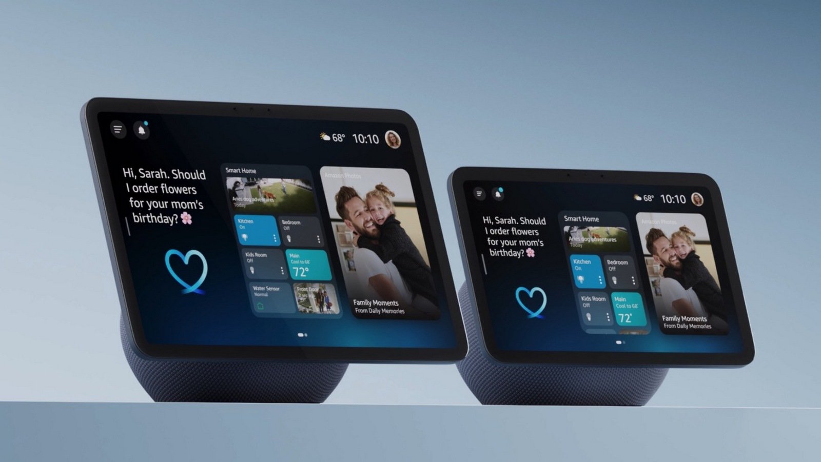 Dispositivo Echo Show de Amazon con anuncios en la pantalla