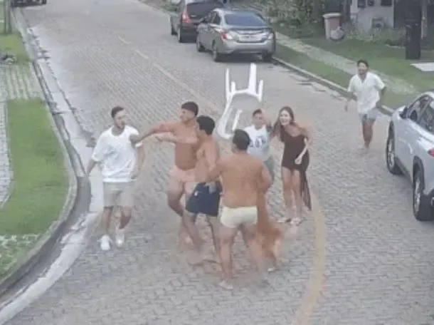 Imagen de futbolistas argentinos involucrados en escándalo en Fortaleza