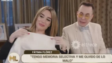Fátima Florez y Mirtha Legrand en La noche de Mirtha