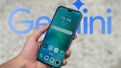 Imagen de la pantalla de un móvil con la app de Gemini Live