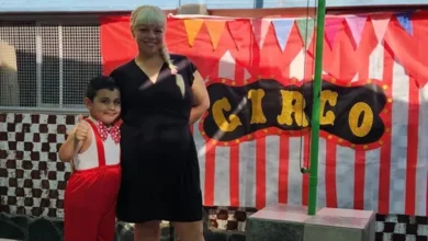 Foto de Gisela Yurka y su hijo Gabriel