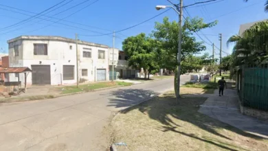 Imagen de un hombre asesinado en Laferrere