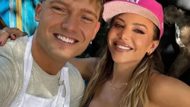 Evangelina Anderson e Ian Lucas en MasterChef Celebrity