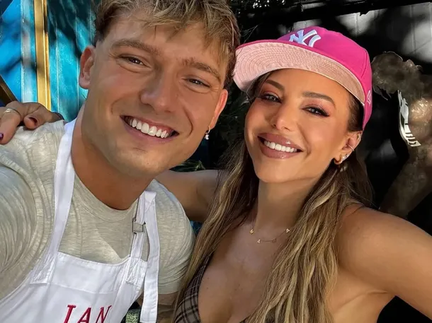 Evangelina Anderson e Ian Lucas en MasterChef Celebrity