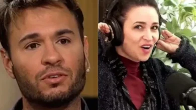 Julia Mengolini y Tomás Dente en foto