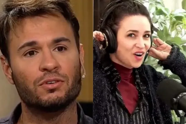 Julia Mengolini y Tomás Dente en foto