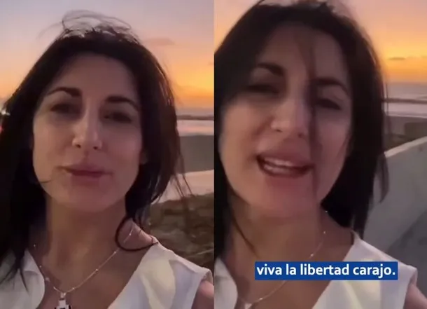 Juliana Santillán en una sesión del Congreso