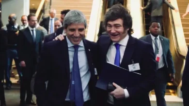 Javier Milei en una reunión con su gabinete
