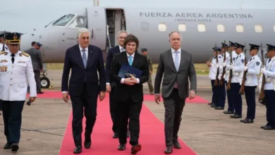Javier Milei en Asunción para la firma del acuerdo Mercosur-Unión Europea