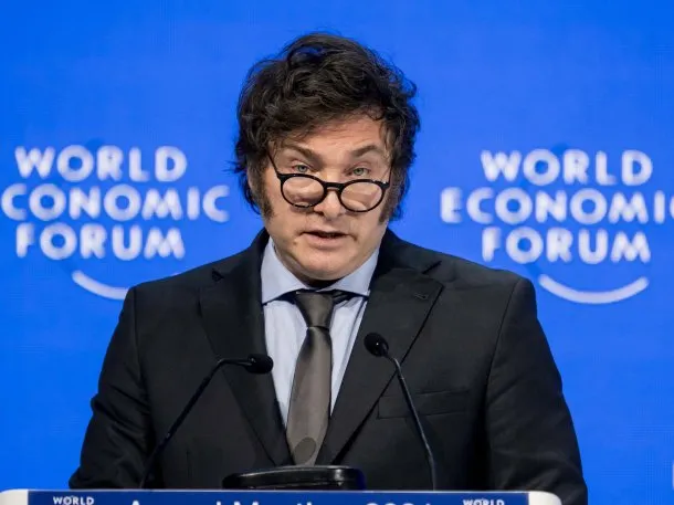 Javier Milei en el Foro Económico Mundial de Davos