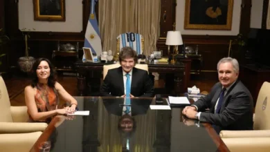 Javier Milei e Isabel D&iacute;az Ayuso en la Casa Rosada