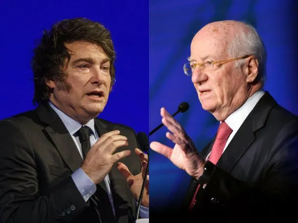 Javier Milei y Paolo Rocca en una imagen de archivo