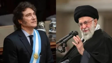 Imágenes de la Fuerza Quds y la bandera de Irán