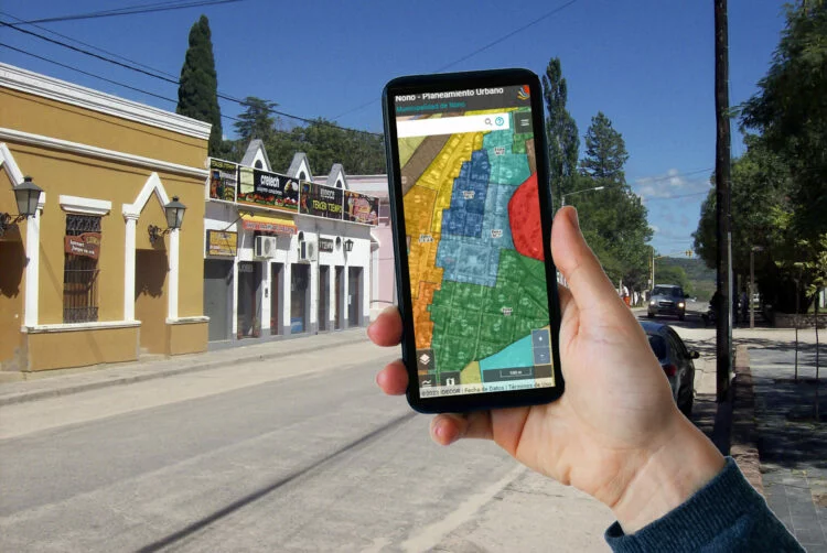 Mapa de la provincia de Córdoba con información geográfica