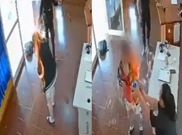 Mujer se prende fuego en comisaría de Misiones