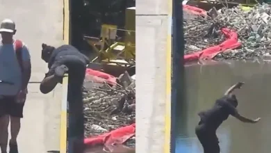 Mujer rescatada del Río Reconquista en Tigre