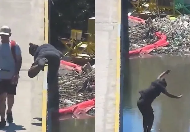 Mujer rescatada del Río Reconquista en Tigre