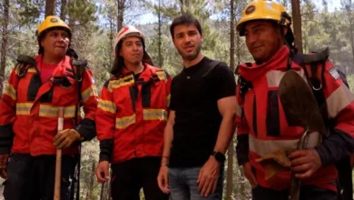 Incendio forestal en Chubut