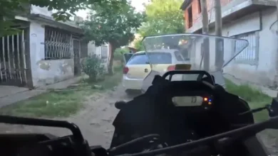 Imagen de la persecución policial en Villa Celina
